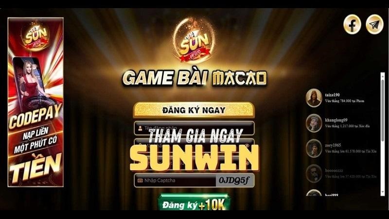 Giới thiệu sảnh game bài Sunwin
